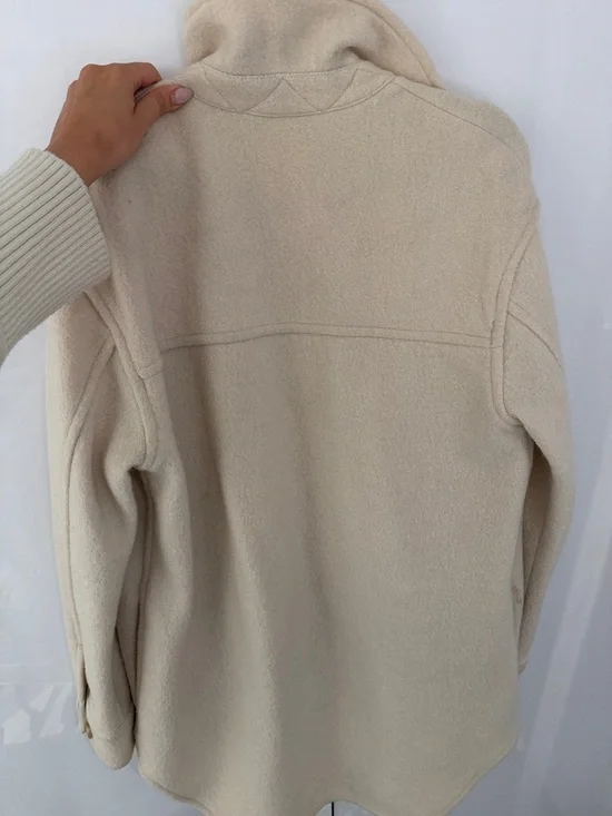 Wilfred Free Cream Button-Up Shacket - Picture 2 of 6